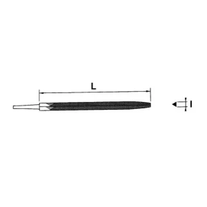 LIME TRIANGULAIRE MI-DOUCE 150 MM SAM OUTILLAGE – LT15M pas cher 6